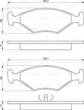 BOSCH 0 986 460 986 - Kit pastiglie freno, Freno a disco autozon.pro