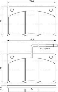 BOSCH 0 986 460 932 - Kit pastiglie freno, Freno a disco autozon.pro