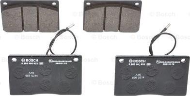 BOSCH 0 986 460 932 - Kit pastiglie freno, Freno a disco autozon.pro