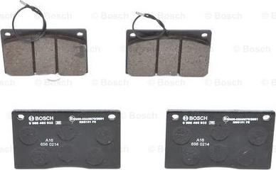 BOSCH 0 986 460 932 - Kit pastiglie freno, Freno a disco autozon.pro