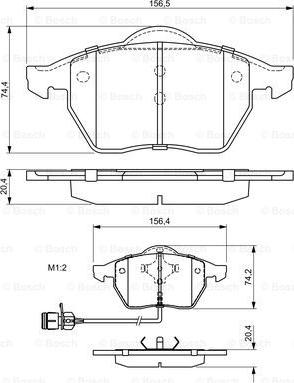 BOSCH 0 986 460 937 - Kit pastiglie freno, Freno a disco autozon.pro