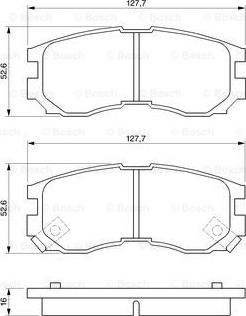 BOSCH 0 986 460 979 - Kit pastiglie freno, Freno a disco autozon.pro