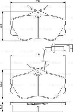 BOSCH 0 986 460 973 - Kit pastiglie freno, Freno a disco autozon.pro