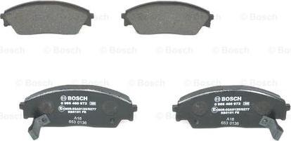 BOSCH 0 986 460 972 - Kit pastiglie freno, Freno a disco autozon.pro