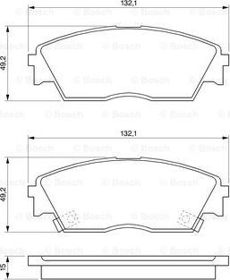 BOSCH 0 986 460 972 - Kit pastiglie freno, Freno a disco autozon.pro