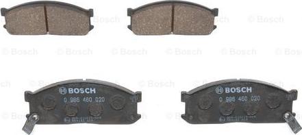 BOSCH 0 986 460 020 - Kit pastiglie freno, Freno a disco autozon.pro