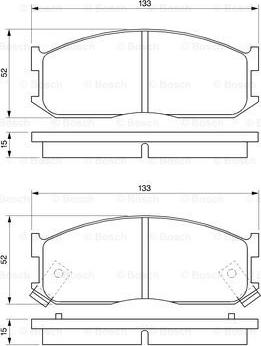 BOSCH 0 986 460 020 - Kit pastiglie freno, Freno a disco autozon.pro