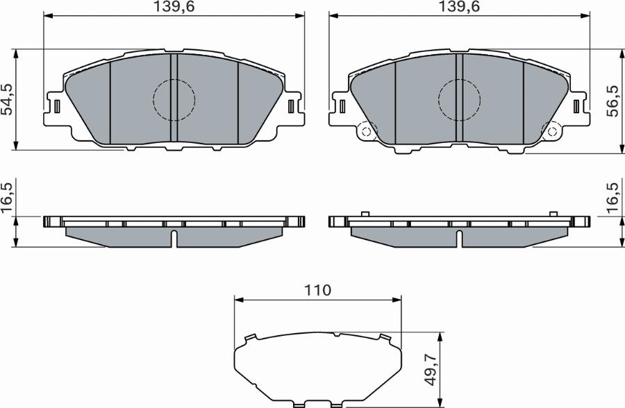 BOSCH 0 986 460 152 - Kit pastiglie freno, Freno a disco autozon.pro