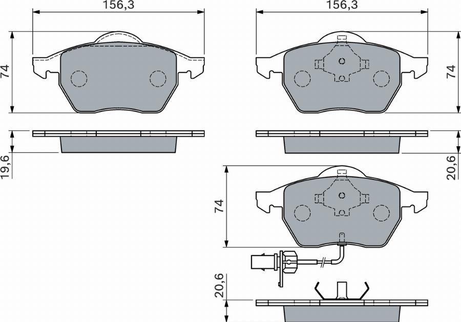 BOSCH 0 986 460 118 - Kit pastiglie freno, Freno a disco autozon.pro