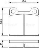 BOSCH 0 986 460 346 - Kit pastiglie freno, Freno a disco autozon.pro