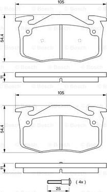 BOSCH 0 986 461 149 - Kit pastiglie freno, Freno a disco autozon.pro