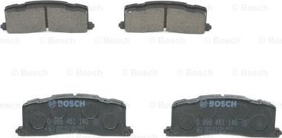 BOSCH 0 986 461 140 - Kit pastiglie freno, Freno a disco autozon.pro