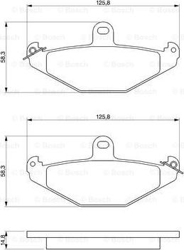 BOSCH 0 986 461 148 - Kit pastiglie freno, Freno a disco autozon.pro