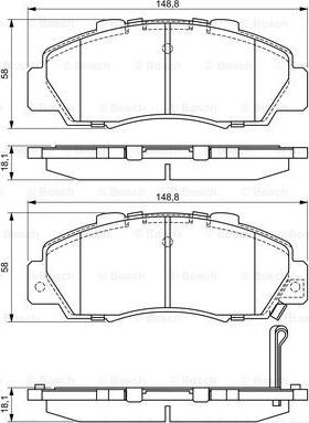 BOSCH 0 986 461 142 - Kit pastiglie freno, Freno a disco autozon.pro