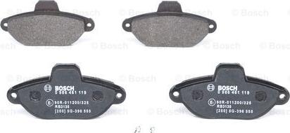 BOSCH 0 986 461 119 - Kit pastiglie freno, Freno a disco autozon.pro