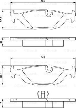 BOSCH 0 986 461 111 - Kit pastiglie freno, Freno a disco autozon.pro