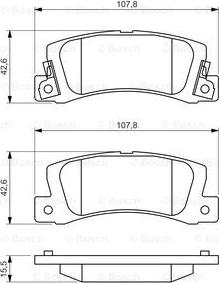 BOSCH 0 986 461 136 - Kit pastiglie freno, Freno a disco autozon.pro