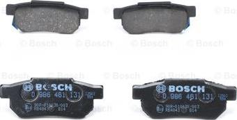 BOSCH 0 986 461 131 - Kit pastiglie freno, Freno a disco autozon.pro