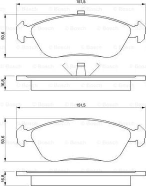 BOSCH 0 986 461 137 - Kit pastiglie freno, Freno a disco autozon.pro