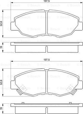 BOSCH 0 986 461 124 - Kit pastiglie freno, Freno a disco autozon.pro