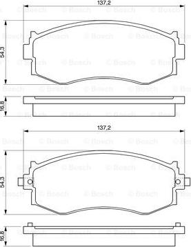 BOSCH 0 986 461 121 - Kit pastiglie freno, Freno a disco autozon.pro