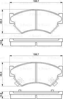 BOSCH 0 986 461 128 - Kit pastiglie freno, Freno a disco autozon.pro