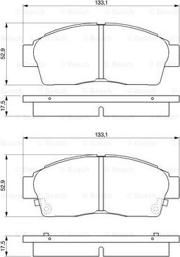 BOSCH 0 986 461 123 - Kit pastiglie freno, Freno a disco autozon.pro