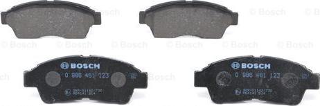 BOSCH 0 986 461 123 - Kit pastiglie freno, Freno a disco autozon.pro