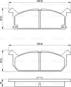 BOSCH 0 986 461 751 - Kit pastiglie freno, Freno a disco autozon.pro