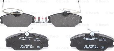 BOSCH 0 986 461 765 - Kit pastiglie freno, Freno a disco autozon.pro