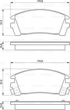 BOSCH 0 986 461 760 - Kit pastiglie freno, Freno a disco autozon.pro