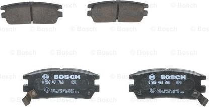 BOSCH 0 986 461 768 - Kit pastiglie freno, Freno a disco autozon.pro