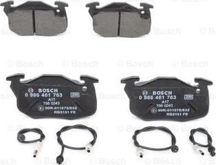 BOSCH 0 986 461 763 - Kit pastiglie freno, Freno a disco autozon.pro