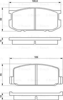 BOSCH 0 986 468 541 - Kit pastiglie freno, Freno a disco autozon.pro