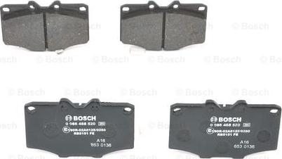 BOSCH 0 986 468 520 - Kit pastiglie freno, Freno a disco autozon.pro