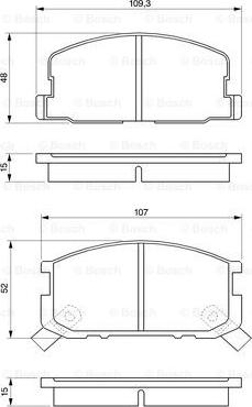 BOSCH 0 986 468 670 - Kit pastiglie freno, Freno a disco autozon.pro