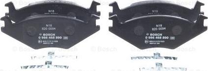 BOSCH 0 986 468 890 - Kit pastiglie freno, Freno a disco autozon.pro