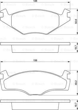 BOSCH 0 986 468 870 - Kit pastiglie freno, Freno a disco autozon.pro