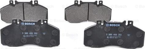 BOSCH 0 986 468 350 - Kit pastiglie freno, Freno a disco autozon.pro