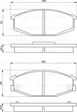 BOSCH 0 986 468 320 - Kit pastiglie freno, Freno a disco autozon.pro