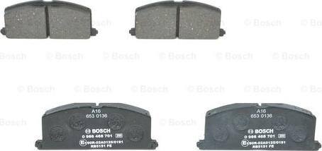 BOSCH 0 986 468 701 - Kit pastiglie freno, Freno a disco autozon.pro