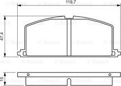 BOSCH 0 986 468 701 - Kit pastiglie freno, Freno a disco autozon.pro