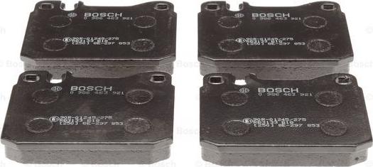 BOSCH 0 986 463 921 - Kit pastiglie freno, Freno a disco autozon.pro