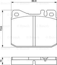 BOSCH 0 986 463 921 - Kit pastiglie freno, Freno a disco autozon.pro