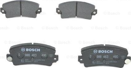 BOSCH 0 986 463 490 - Kit pastiglie freno, Freno a disco autozon.pro