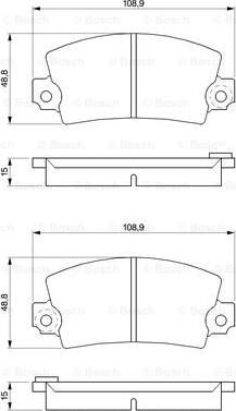 BOSCH 0 986 463 473 - Kit pastiglie freno, Freno a disco autozon.pro