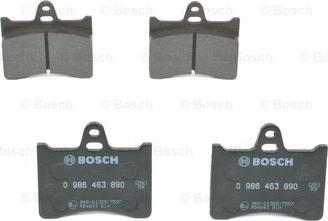 BOSCH 0 986 463 890 - Kit pastiglie freno, Freno a disco autozon.pro