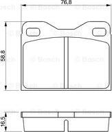 BOSCH 0 986 463 736 - Kit pastiglie freno, Freno a disco autozon.pro