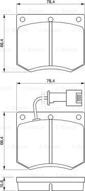 BOSCH 0 986 467 930 - Kit pastiglie freno, Freno a disco autozon.pro