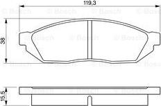 BOSCH 0 986 467 311 - Kit pastiglie freno, Freno a disco autozon.pro